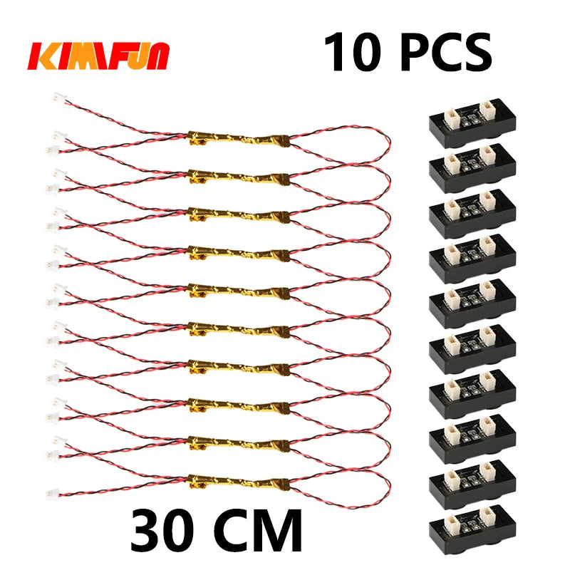 10PCS 0.8mm Pin RGB LED Building Blocks USB Lamp DIY Street Light City Electric Decorate 1X1 Brick Toy Compatible All Brands - CADA BRICKS®