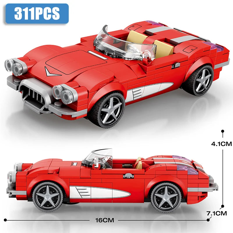 2024 New Speed Champion Sports Car Building Blocks City Technique Car MOC RX7 250GT Racing Vehicle Bricks Toys For Children Gift - CADA BRICKS®
