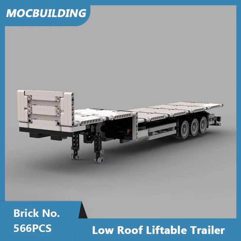 MOC Building Blocks Trailer for 8109 Flatbed Truck Model DIY Assembled Bricks Creative Educational Collection Toys Gifts 314PCS