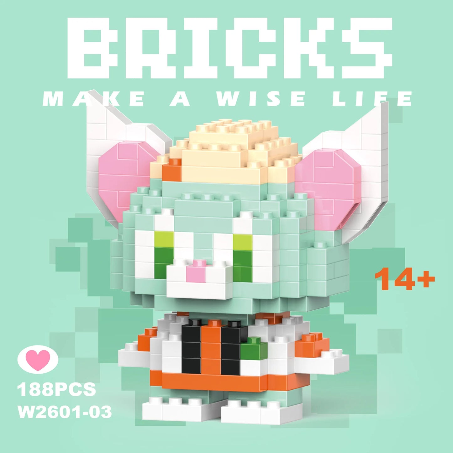 Disney 108 style Stitch LinaBell StellaLou Building Blocks Princess Cartoon Figrues Bricks Children's Assembly Toys Model Gift - CADA BRICKS®