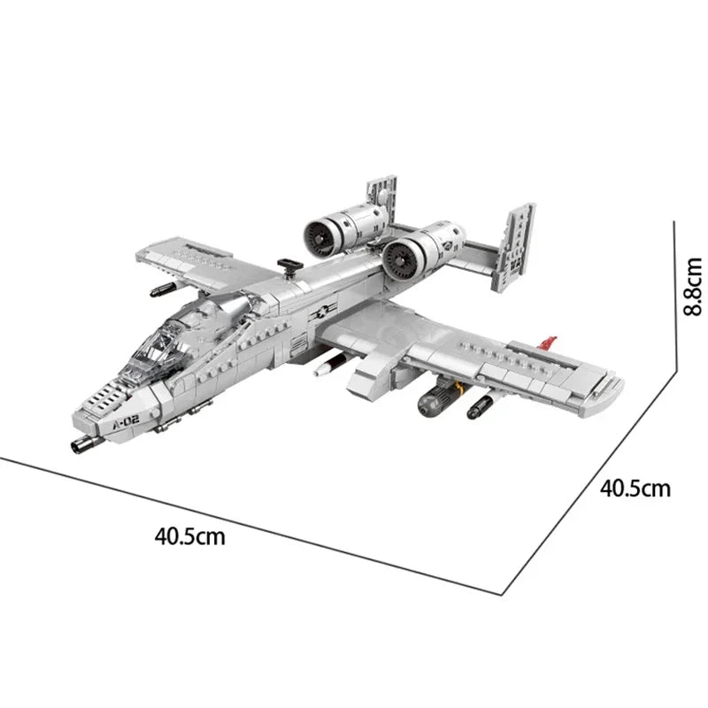 High Quality Military The A10 F35 Fighter Building Blocks DIY WW2 Plane Brick Toys Gifts For Children