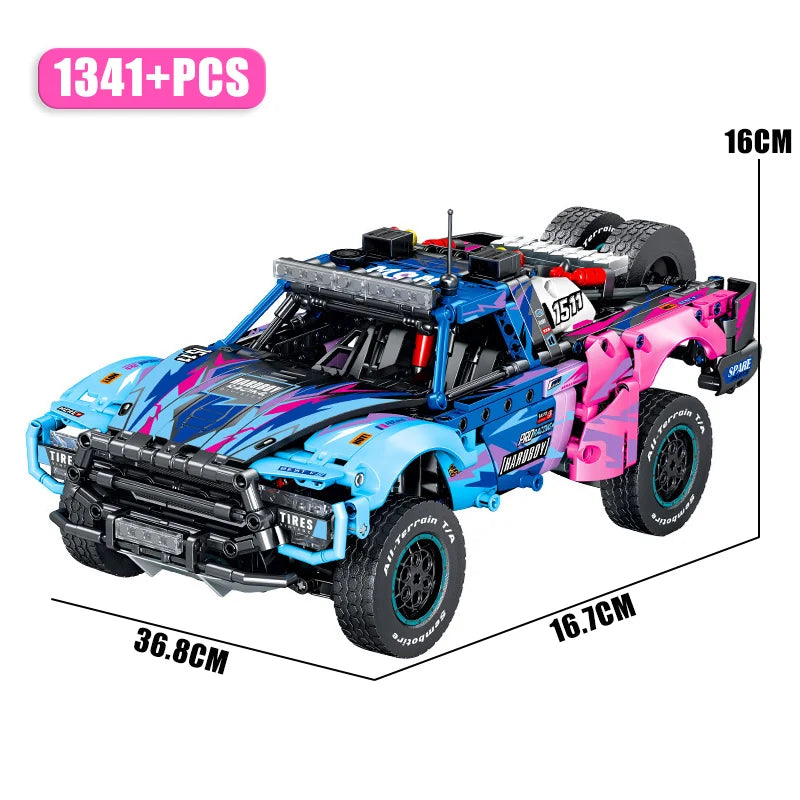 Ekspert techniczny Model samochodu sportowego terenowego Klocki budowlane Miejski mechaniczny super pojazd wyścigowy Klocki MOC Zabawki dla dzieci Prezent