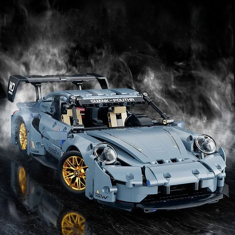 Technical Racing Sport Car Model Building Blocks technic adults 1:14 DIY Supercar Brick Puzzle Toys Kid Adult Gift(1200+granule)