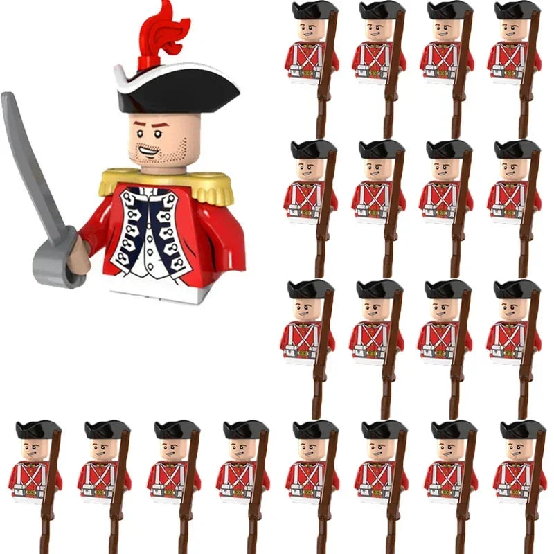 WW2 Mini Military Imperial Navy Soldier Building Blocks Caribbean Pirates Figures Bricks Educational Toys For Boy Christmas Gift