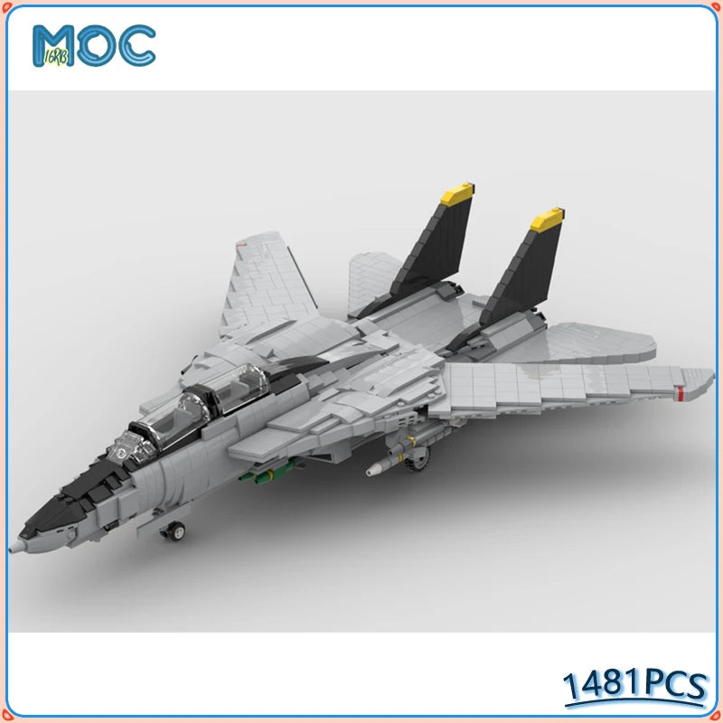 MOC Building Blocks F-14 Tomcat Space Fighter star Battle Plane Movie Creative Ideas Bricks Education Toy Christmas Gift 1481PCS