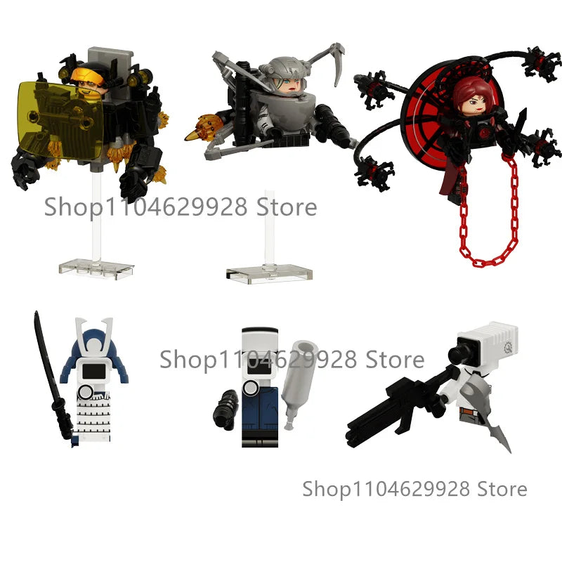 New KDL SWAT Skibidi Toilet Man Figures Anime Block Toys TvMan Titan Cameraman Speakerman Bricks Model Toy For Kid Birthday Gift - CADA BRICKS®