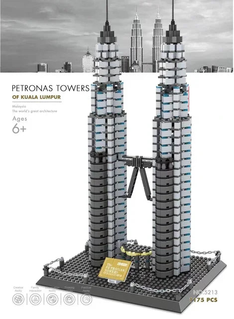 MOC World Famous Architecture Edifice Opera House Building Blocks Villa Savoye Bridge Tower Toy Children Birthday Christmas Gift - CADA BRICKS®