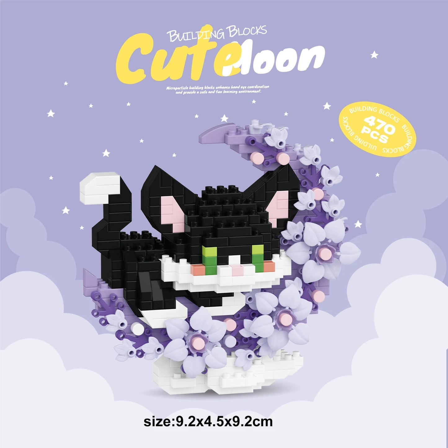 Mini Dog Cat panda raccoon Cute Pet Small Building Block Model Series Ornaments Children's Toy Christmas Birthday Gifts for Kids - CADA BRICKS®