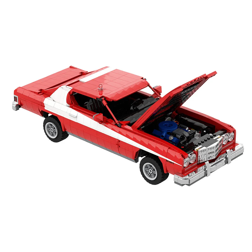 MOC Starsky & Hutch Klocki Ord Gran Torino 1975 Starsky & Hutch Klocki Model Zabawki Edukacyjne Prezent