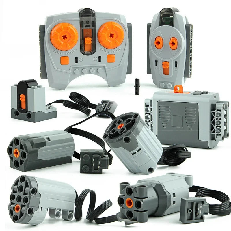 Electronic Model Building Blocks MOC Power Functions Motor Technical Parts IR Speed Remote Control Receiver Battery Box DIY Toys - CADA BRICKS®