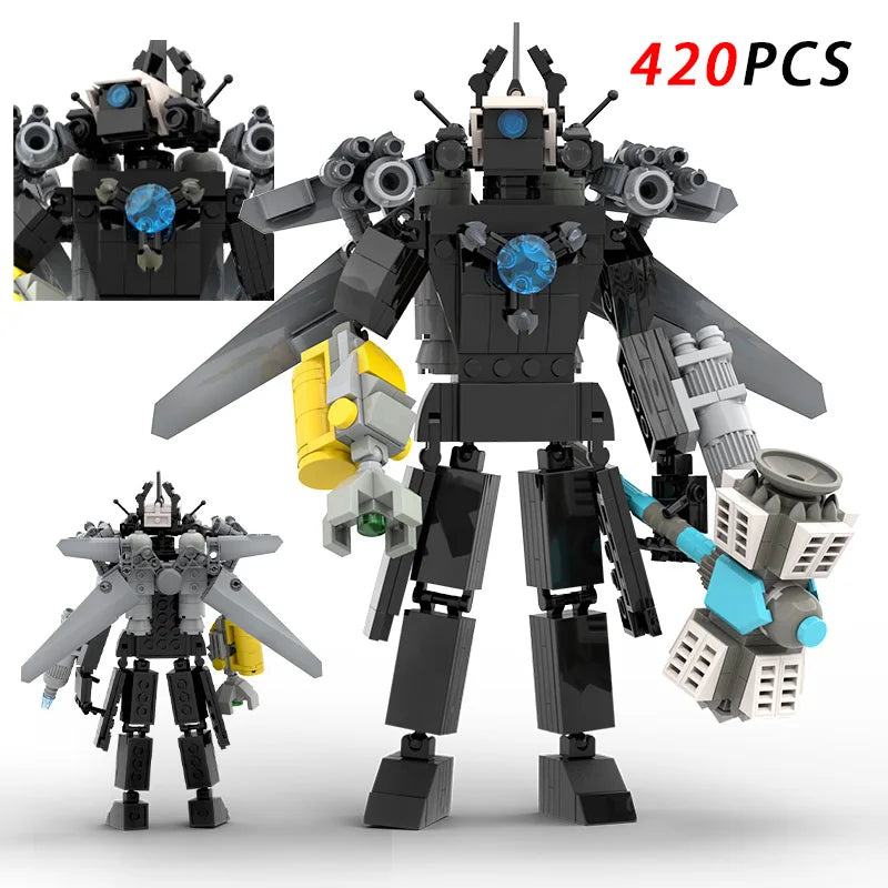 Christmas toys Skibidi Toilet The Audio Man and TV Titan Man Speakerman Moc Building Blocks For Toys DIY Bricks Toy Set - CADA BRICKS®