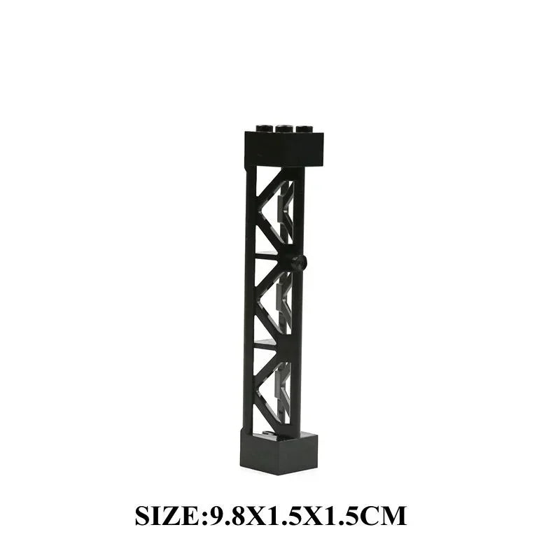 Double Sided Baseplates Bracket City Accessory Pillars MOC Parts For Military Building Blocks Gift Toys for Children