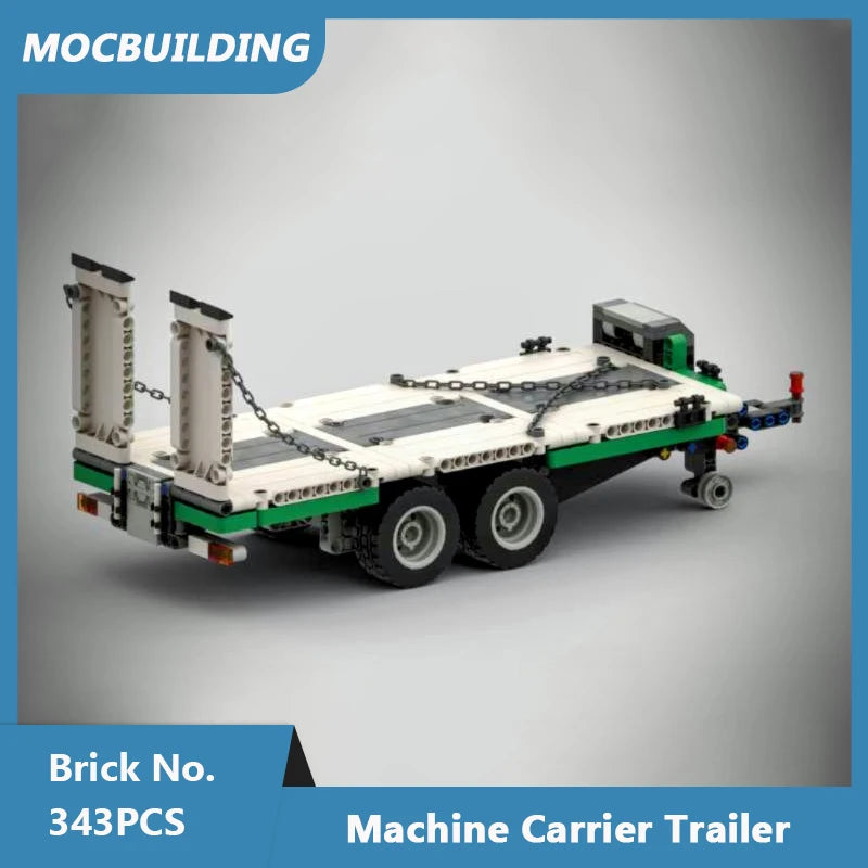 MOC Building Blocks Trailer for 8109 Flatbed Truck Model DIY Assembled Bricks Creative Educational Collection Toys Gifts 314PCS