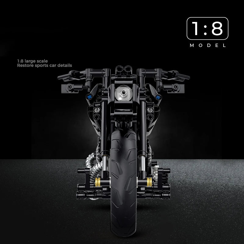 538Pcs Classic Motorbike Building Model Blocks Moto Road Racer Bricks Christmas Gifts Toys for Kid Boys Children Adult Technical - CADA BRICKS®
