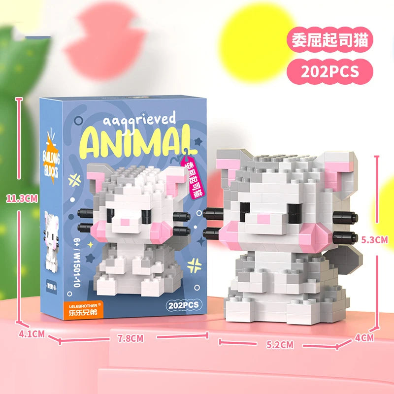 Adults Animals Micro Particle Building Blocks Toy for Children 6 to 12 Years Old Boy Birthday Gift Dog Cat Mini Bricks Girl Toys - CADA BRICKS®