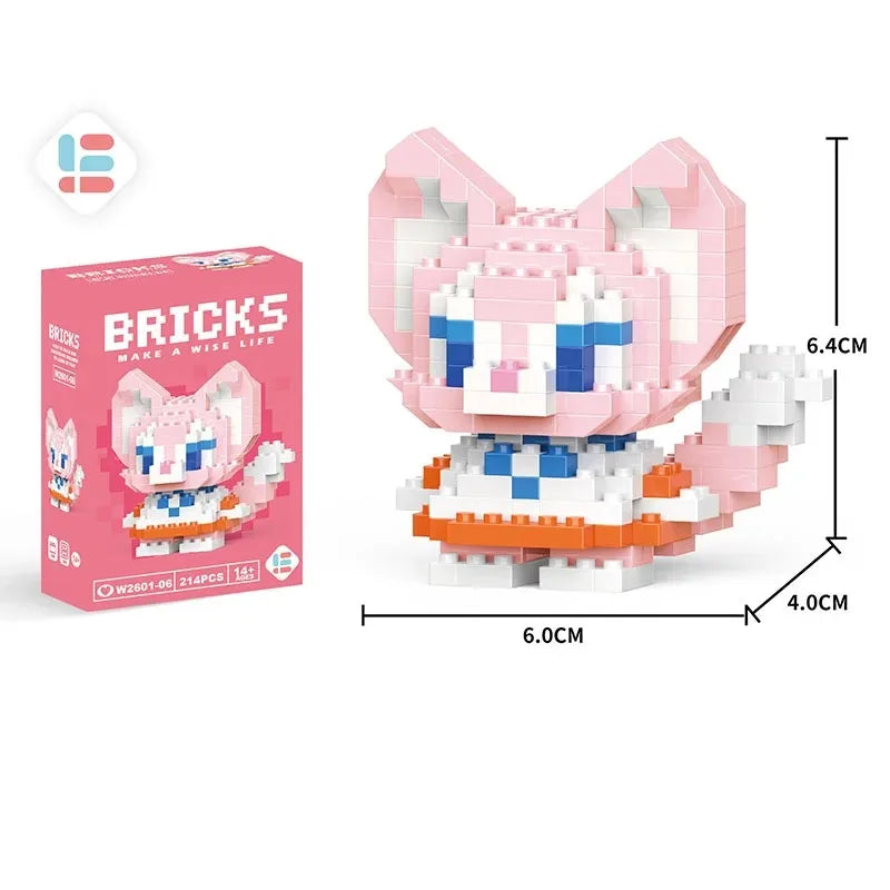 Disney LiLo Stitch Toys Building Blocks Pokeman Pikechu lega Anime Cartoon Character Model Building Blocks Toy for children Gift - CADA BRICKS®
