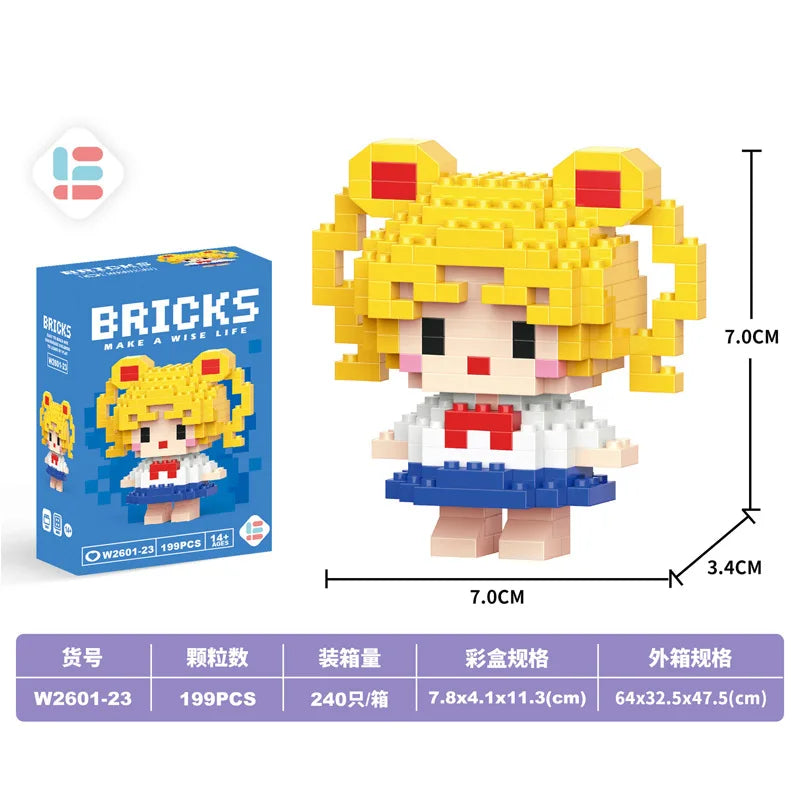 Disney Small Granular Building Model Toy Cartoon Character Stitch, SpongeBob Mini Block Toy Christmas Gift for Children - CADA BRICKS®