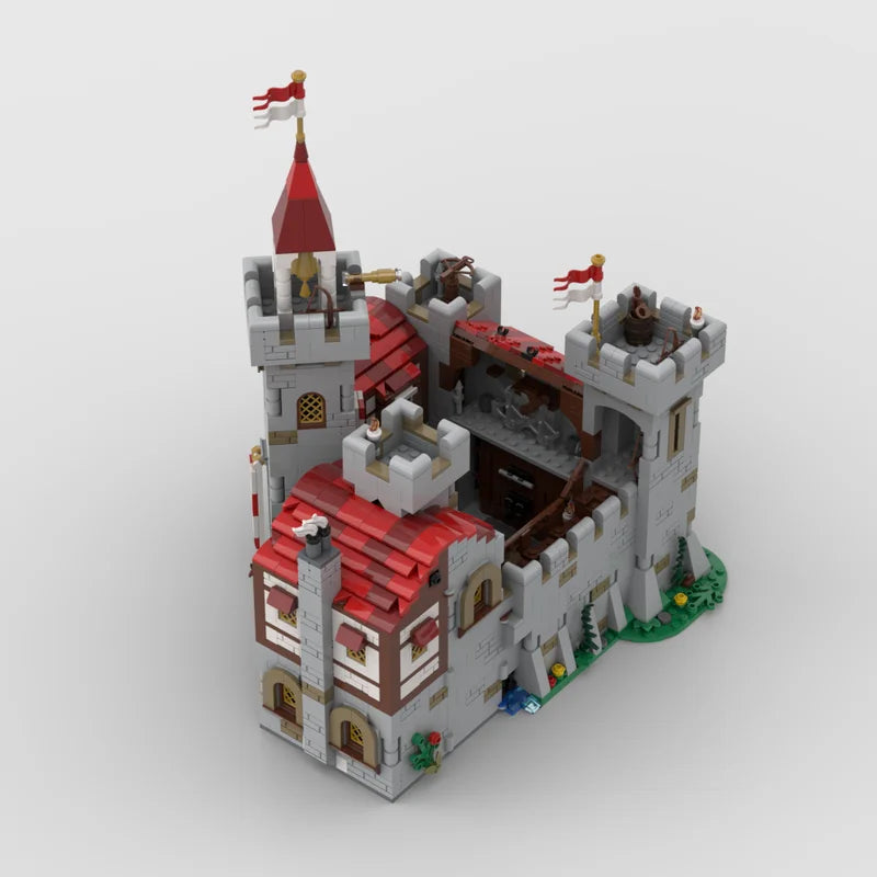 Regal Moat Castle Building Blocks Set - Medieval Fortress Architecture Design Kit, Creative Construction Toys for Kids(2580PCS)