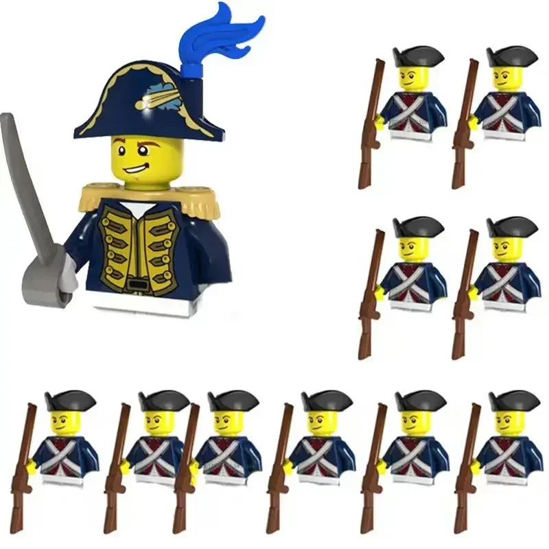 WW2 Mini Military Imperial Navy Soldier Building Blocks Caribbean Pirates Figures Bricks Educational Toys For Boy Christmas Gift