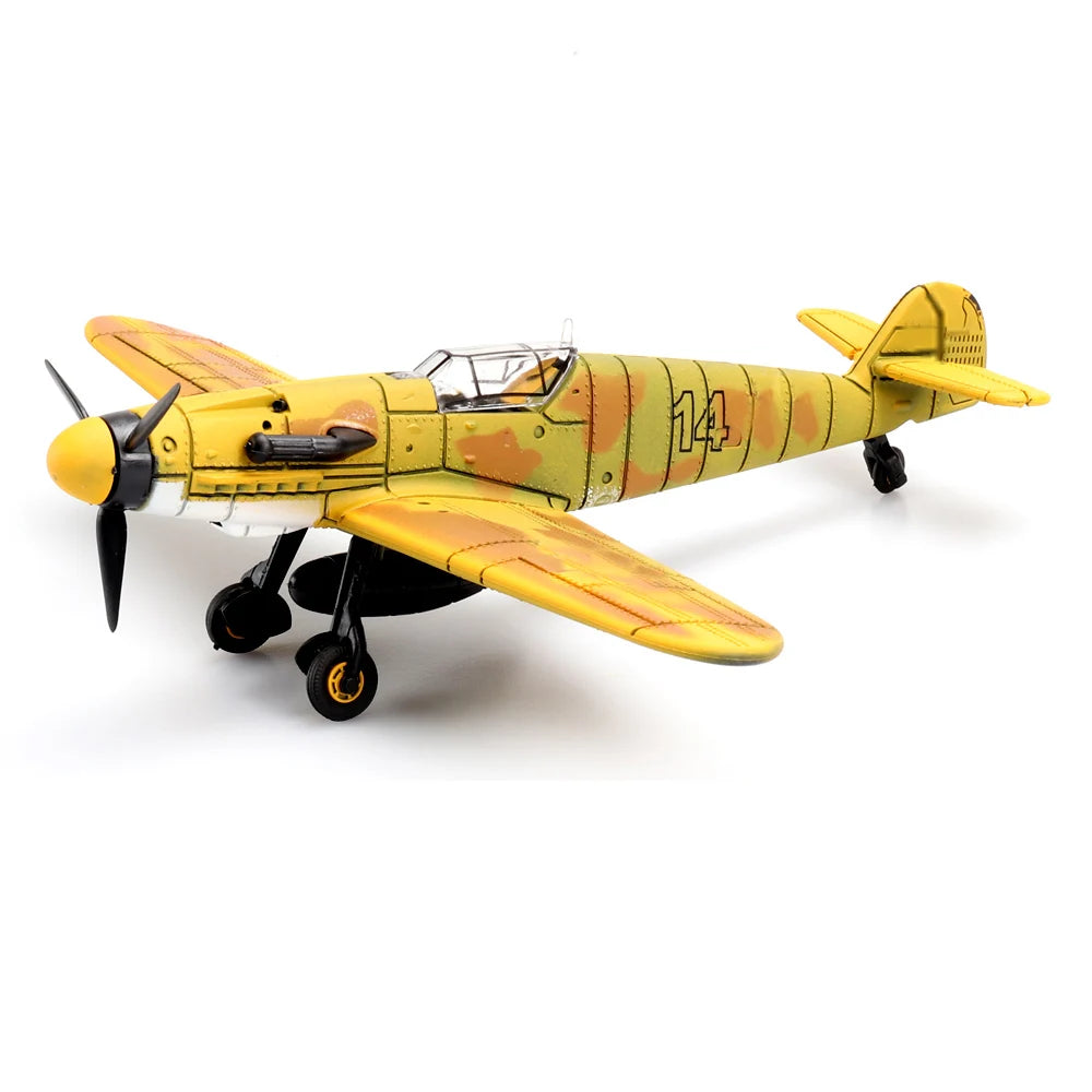 ViiKONDO Aircraft Toy Model Building Kit 1/49 WWII German BF109 Fighter Warplane DIY Assembly Fun Kid Airplane Gift Office Decor