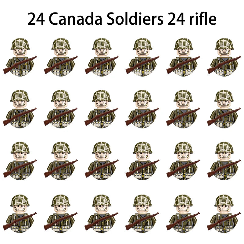 Military Building Blocks, Figures, Action Figures, Toys, Mini Dolls, Soldier Characters, Children's Toys, National Army Phalanx - CADA BRICKS®