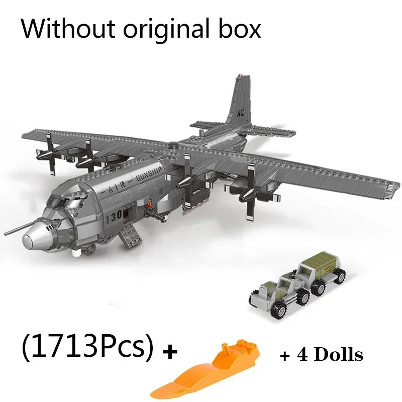 High Quality Military The A10 F35 Fighter Building Blocks DIY WW2 Plane Brick Toys Gifts For Children