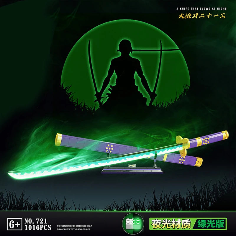 Samurai Sword Building Blocks Ninja Blade Katana Japanese Anime Butterfly Nichirin Knife Bricks MOC Children Toys for Adult Gift - CADA BRICKS®