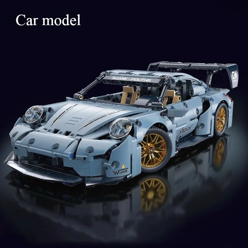 Technical Racing Sport Car Model Building Blocks technic adults 1:14 DIY Supercar Brick Puzzle Toys Kid Adult Gift(1200+granule)