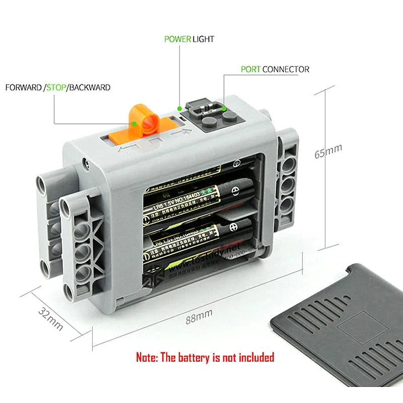 Electronic Model Building Blocks MOC Power Functions Motor Technical Parts IR Speed Remote Control Receiver Battery Box DIY Toys - CADA BRICKS®