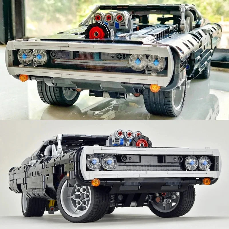 Technical Car Dodged Charger Racing Car Building Blocks Model Movie Fast And Furious Famous Vehicle 42111 Bricks Boy Toys Gifts - CADA BRICKS®