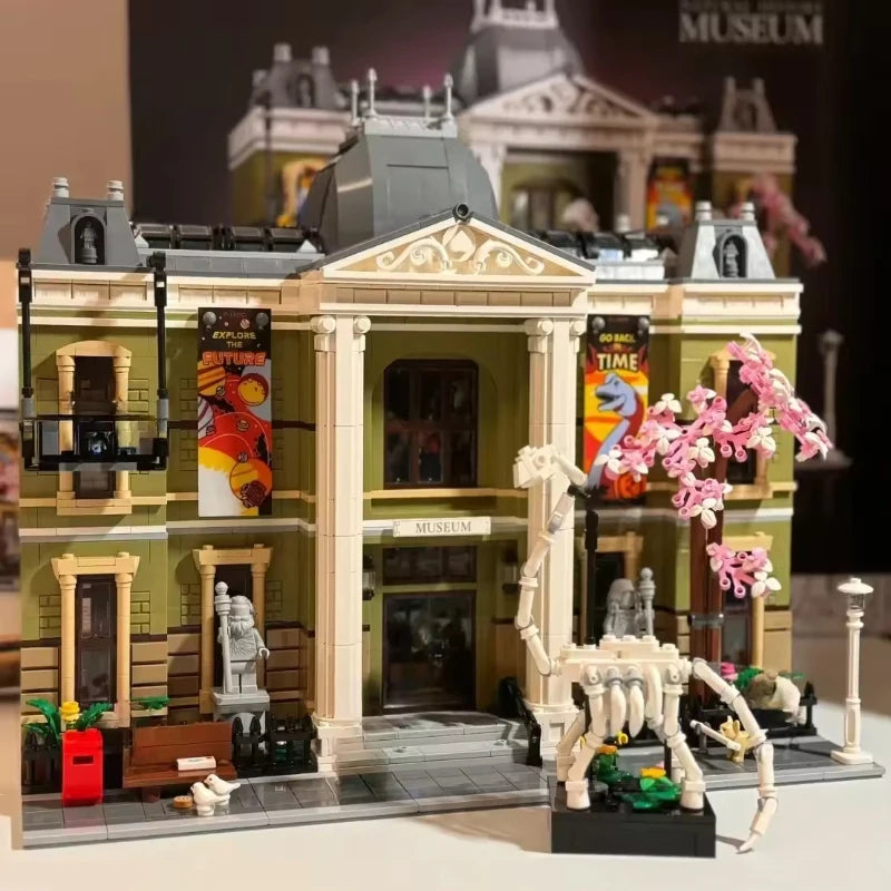 Creatoring Expert Brick Bank Detective's Assembly Square Model MOC Street View Building Blocks Toys 10255 10251 10211 10185 - CADA BRICKS®