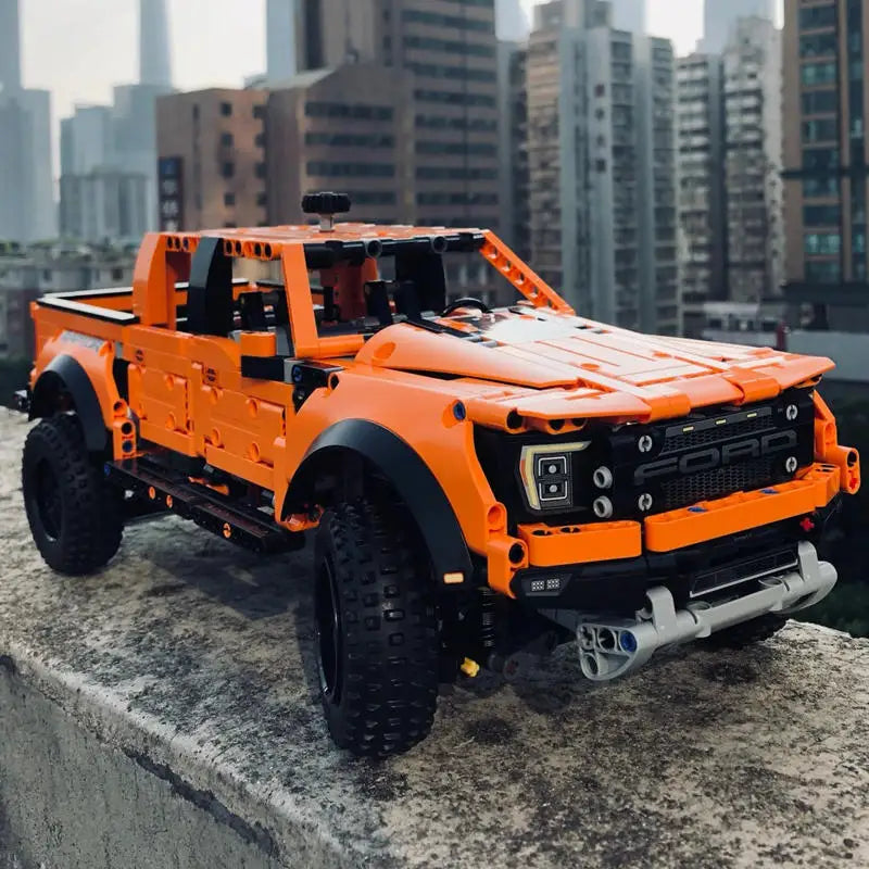 Technical 1:10 F-150 Forded Raptors Off-road Vehicle Building Blocks Pickup Truck Car Model Assemble Bricks Toys for Kids Gift