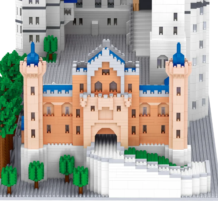 NOWOŚĆ ZBUDOWANY Ogromny nowy zamek z kamienia łabędzia Mikro mini klocki dla dorosłych Ogromne zestawy zabawek architektonicznych do samodzielnego montażu Diamentowe klocki konstrukcyjne