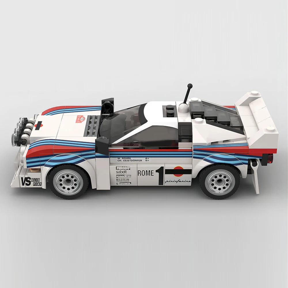 244 SZTUKI MOC Lancia Rally 037 Martini Racing - Zwycięzca Rajdu Monte Carlo 1983 Klocki DIY Klocki Zabawkowe Prezenty Noworoczne