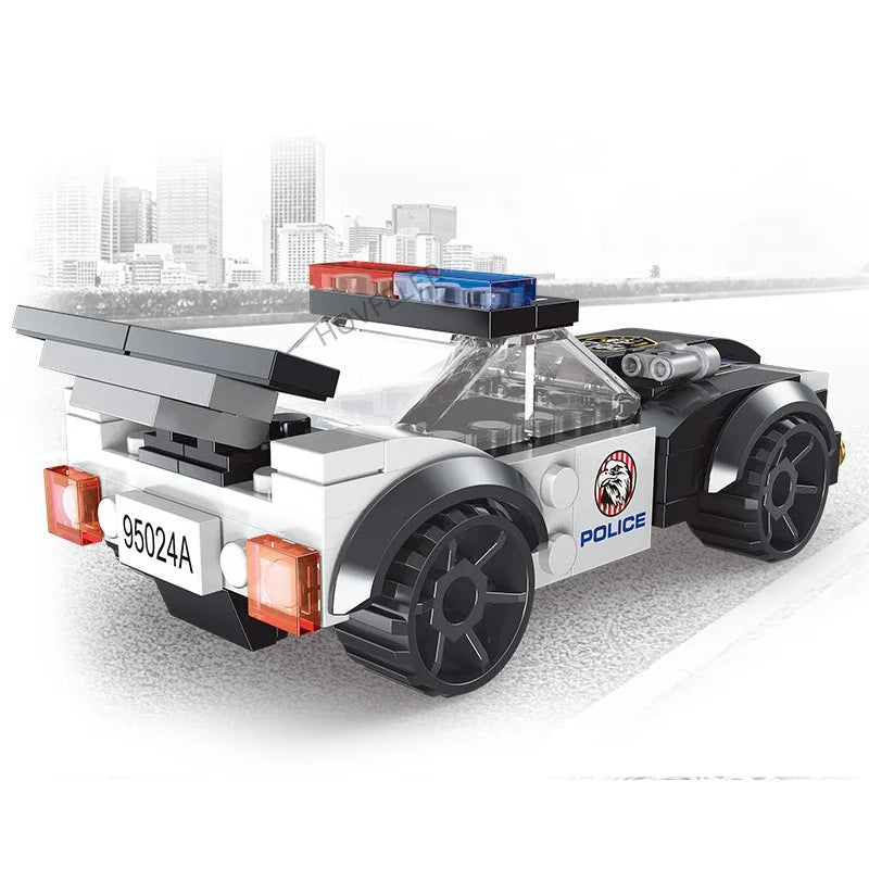 Super Police City Samolot Dwuwirnikowy Śmigłowiec Słynny Samochód SWAT Klocki DIY MOC Klasyczne Klocki Modelarskie dla Dzieci Zestawy