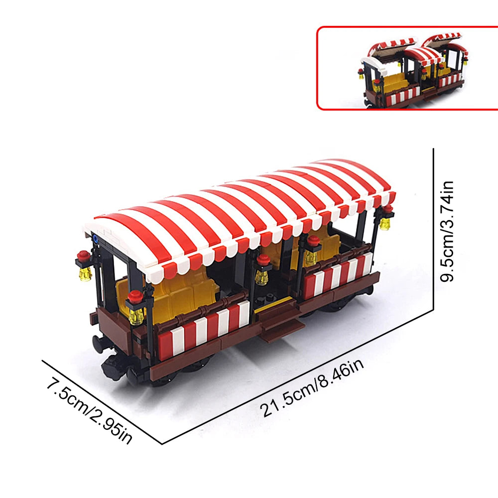 City train building blocks DIY modified accessories, creative MOC assembly track train carriage expansion set, base, wheel parts - CADA BRICKS®