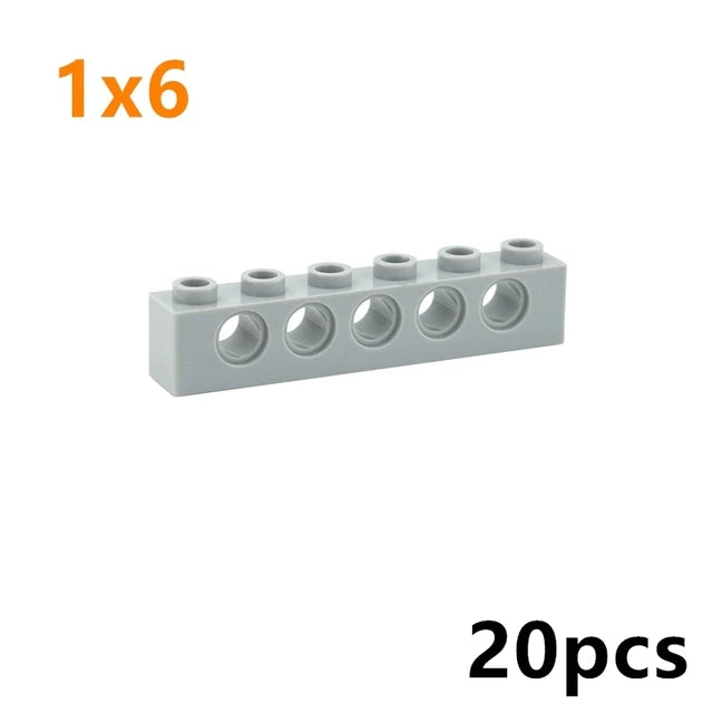 Technical Building Block MOC Combination Studded Long Beam with Hole Thick Bricks Compatible 3703 32018 3895 2730 3894 3701 3700 - CADA BRICKS®