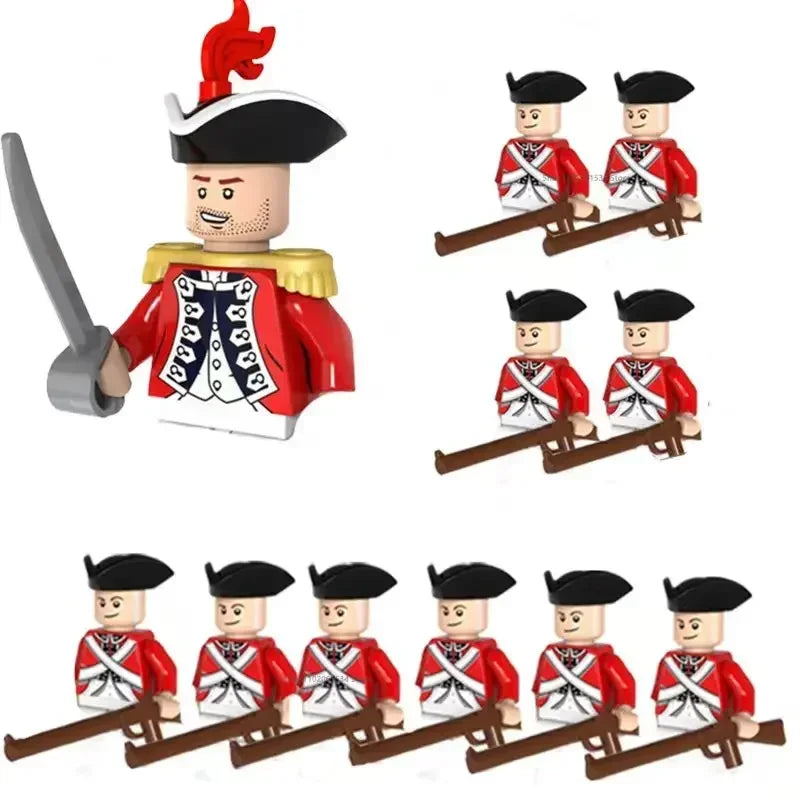 WW2 Mini Military Imperial Navy Soldier Building Blocks Caribbean Pirates Figures Bricks Educational Toys For Boy Christmas Gift