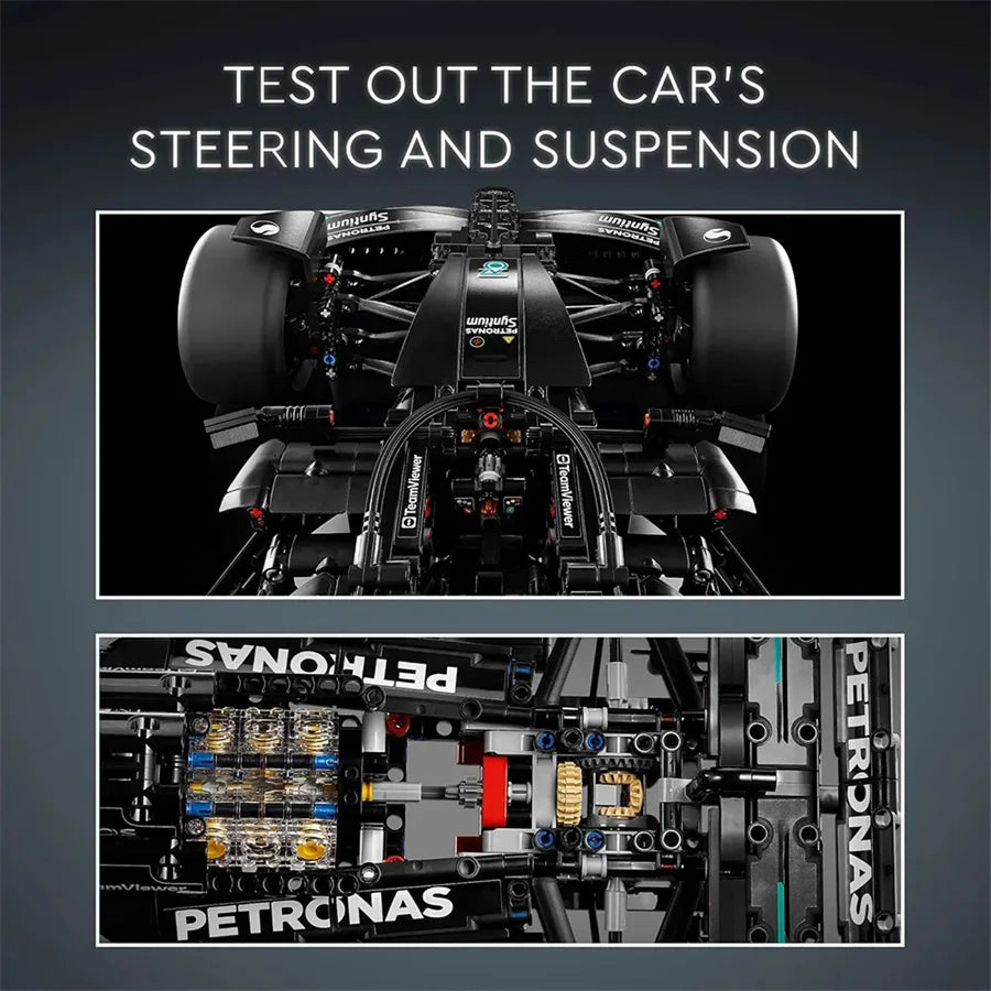 Technical Famous F1 W14 E Formula City Speed Racing Car Building Blocks Set Vehicle Model MOC Assembly Bricks Toy for Kids Gifts
