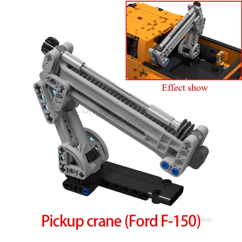 MOC 42126 F-150 Raptor Car Trailer Technical Hitch Crane Platform Hardtop Bumper Roofrack Building Blocks DIY Bricks Toy Gifts - CADA BRICKS®
