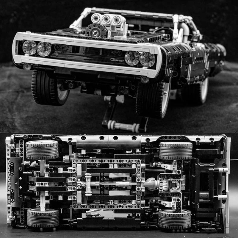 Technical Car Dodged Charger Racing Car Building Blocks Model Movie Fast And Furious Famous Vehicle 42111 Bricks Boy Toys Gifts - CADA BRICKS®
