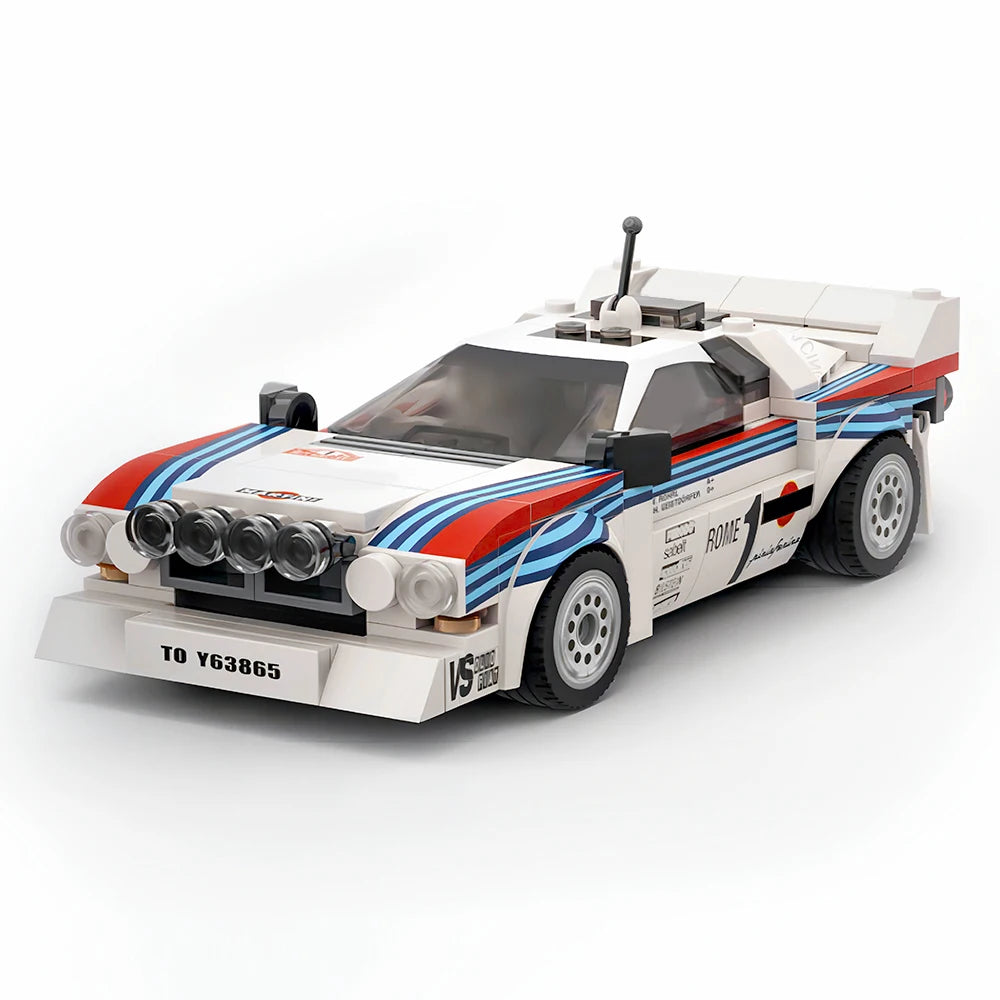 244 SZTUKI MOC Lancia Rally 037 Martini Racing - Zwycięzca Rajdu Monte Carlo 1983 Klocki DIY Klocki Zabawkowe Prezenty Noworoczne