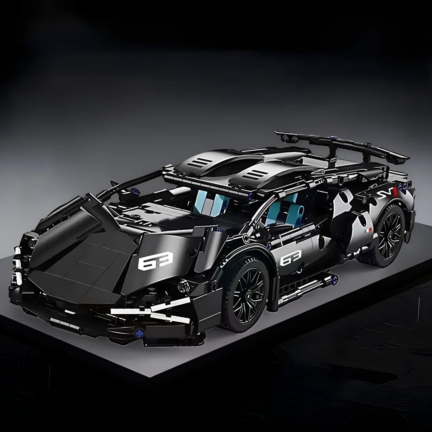 Technical Racing Sport Car Model Building Blocks technic adults 1:14 DIY Supercar Brick Puzzle Toys Kid Adult Gift(1280+granule) - CADA BRICKS®