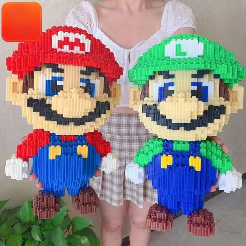 Super Mario Large Block Puzzle Assembly Toy 3D Puzzle Children's Birthday Gift Desktop Decoration - CADA BRICKS®
