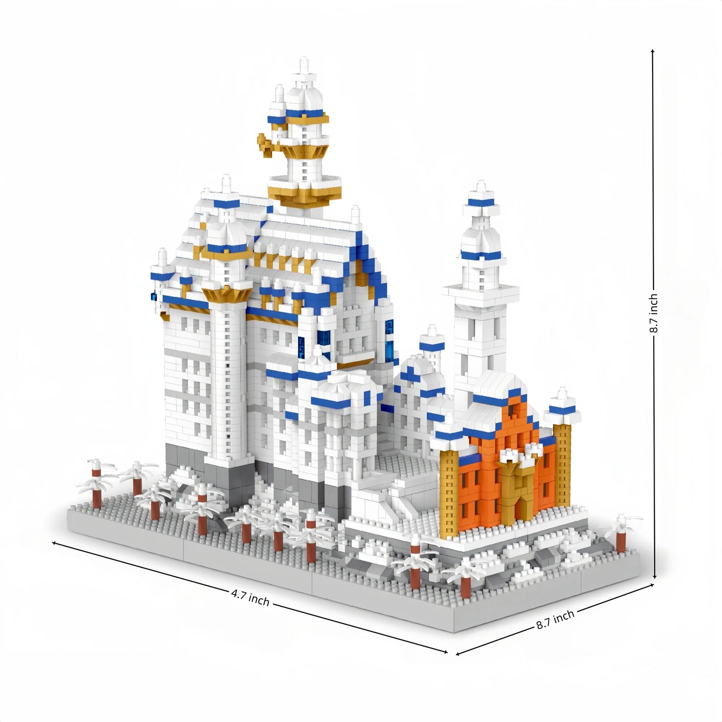 NOWOŚĆ ZBUDOWANY Ogromny nowy zamek z kamienia łabędzia Mikro mini klocki dla dorosłych Ogromne zestawy zabawek architektonicznych do samodzielnego montażu Diamentowe klocki konstrukcyjne