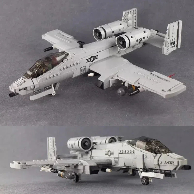 High Quality Military The A10 F35 Fighter Building Blocks DIY WW2 Plane Brick Toys Gifts For Children