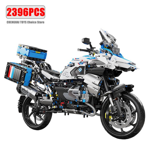 High Tech 1:5 Motorcycle City Sports Rapid Racing Motorbike Locomotive Moc Modular Brick Model Building Block Boy Gift Toy T4022 - CADA BRICKS®