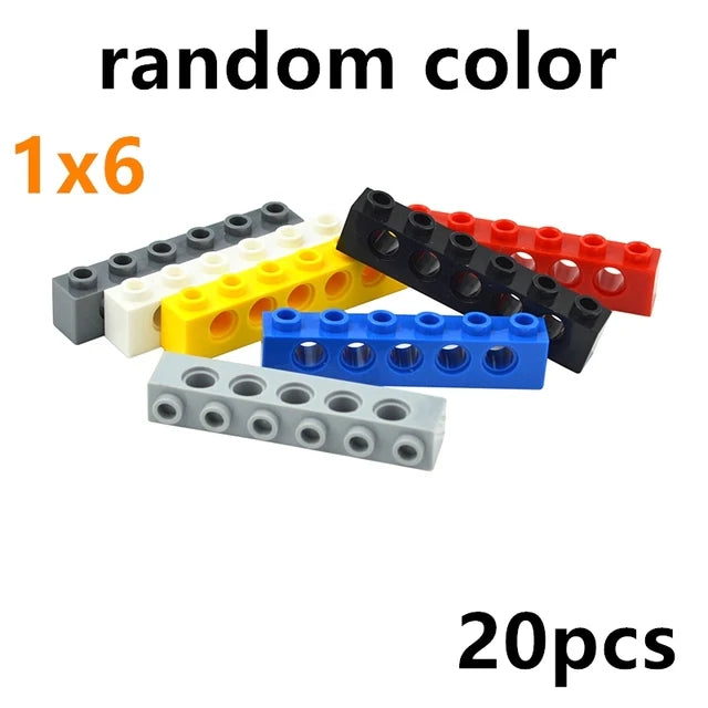 Technical Building Block MOC Combination Studded Long Beam with Hole Thick Bricks Compatible 3703 32018 3895 2730 3894 3701 3700 - CADA BRICKS®