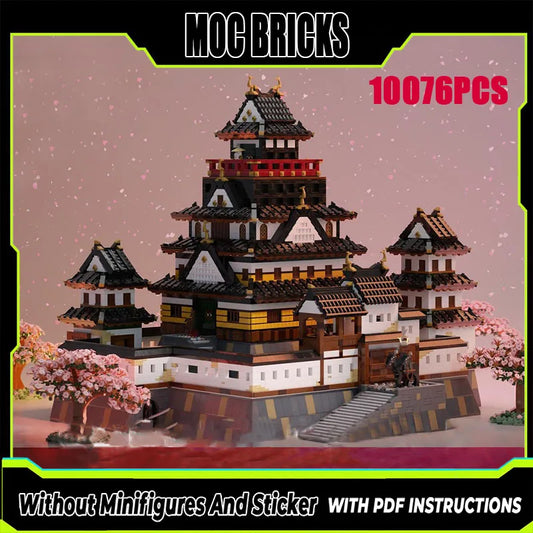 New MOC Building Block Model Boutique Medieval Japanese Shogun Castle Children's Toy Gift DIY Assembly Set
