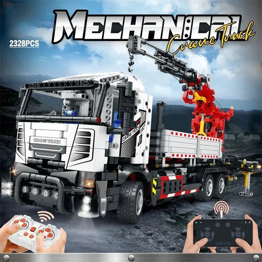 2328PCS Multifunctional Crane Truck Building Blocks Remote Control Engineering Vehicle RC Car Bricks Kids Toys Birthday Gifts - CADA BRICKS®